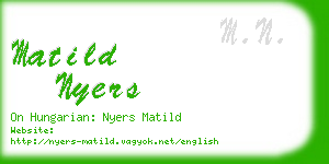 matild nyers business card